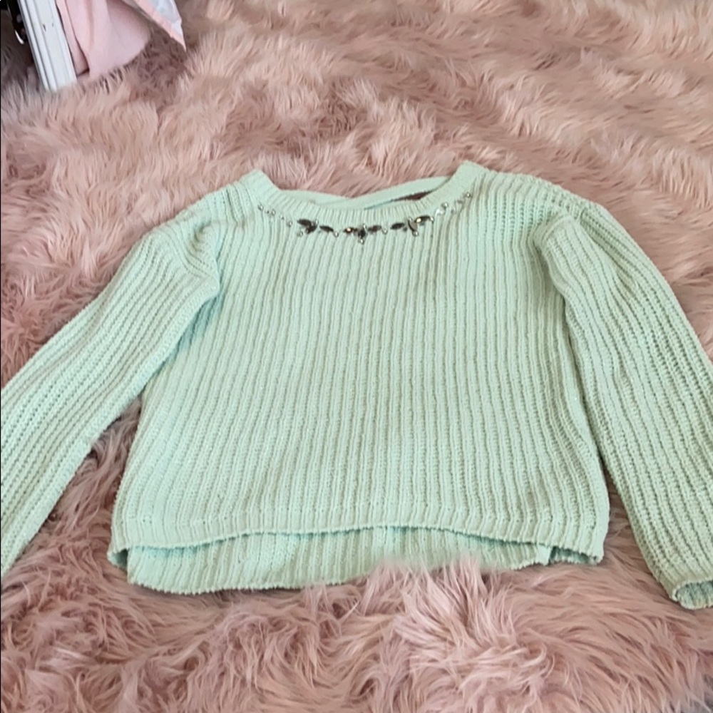 🤍Teal colored sweater🤍